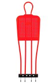 SECO® Fußball Trainingspuppe 175 cm Orange