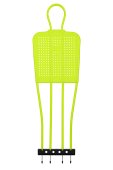 SECO® Fußball Trainingspuppe 175 cm Neon