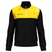 Кофта спортивная SECO® Forza Black 22314003 цвет: желтый (короткая молния)