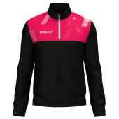 Кофта спортивная SECO® Forza Black 22314009 цвет: розовый (короткая молния)