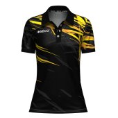 Футболка Поло SECO® Meteor 25241003 женская цвет: черный/желтый