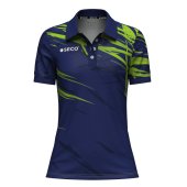 Футболка Поло SECO® Meteor 25241006 женская цвет: темно-синий/неон