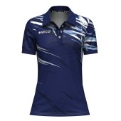 Футболка Поло SECO® Meteor 25241010 женская цвет: темно-синий/белый