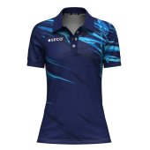 Футболка Поло SECO® Meteor 25241011 женская цвет: темно-синий/голубой