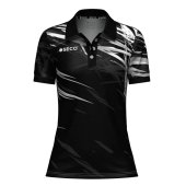 Футболка Поло SECO® Meteor 25241013 женская цвет: черный/серый