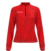 Кофта спортивная SECO® Laura 26314902 женская цвет: красный (короткая молния)