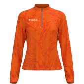 Кофта спортивная SECO® Laura 26314905 женская цвет: оранжевый (короткая молния)