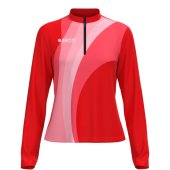 Кофта спортивная SECO® Davina 26315002 женская цвет: красный (короткая молния)