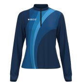 Кофта спортивная SECO® Davina 26315012 женская цвет: темно-синий (короткая молния)