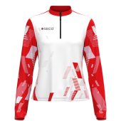 Кофта спортивная SECO® Forza 26315202 женская цвет: красный (короткая молния)