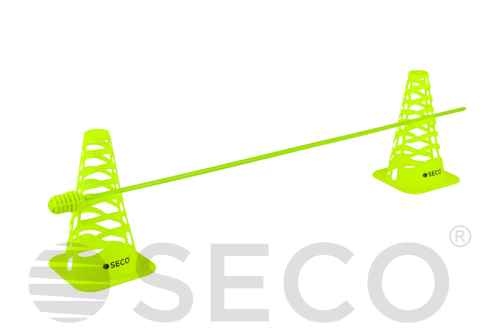 Многофункциональный барьер для тренировок SECO® 23 см неонового цвета