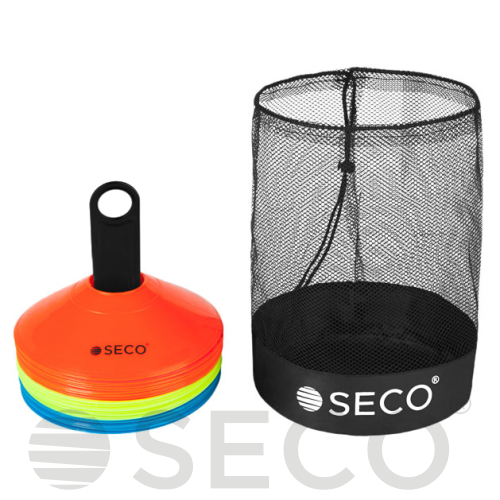 Набор тренировочных фишек SECO® 3 цвета с подставкой и сумкой (30 штук)