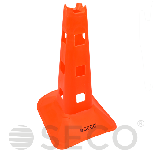 Тренировочный конус с отверстиями SECO® 38 см оранжевого цвета 