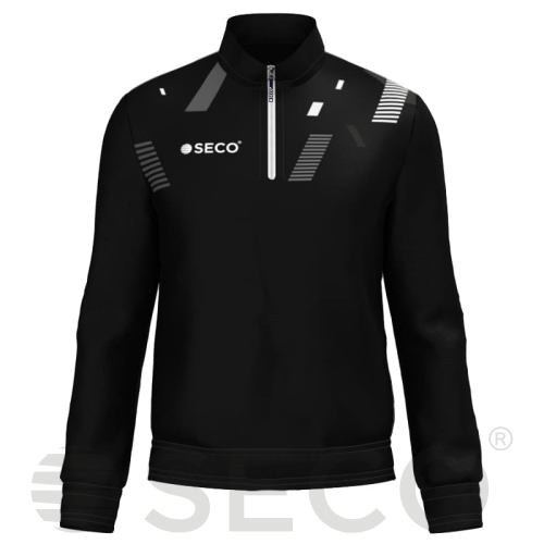 Кофта спортивная SECO® Forza Black 22314001 цвет: черный (короткая молния)