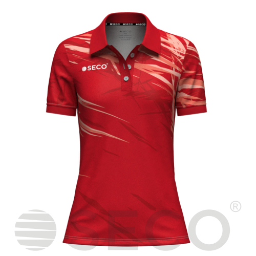 Футболка Поло SECO® Meteor 25241102 женская цвет: красный