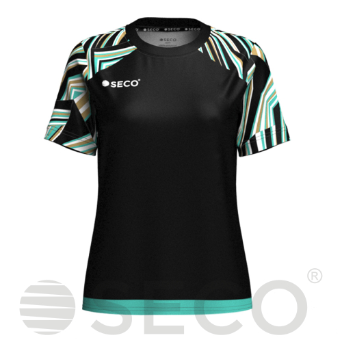 Футболка игровая SECO® Fasfana 25226817 женская цвет: бирюзовый