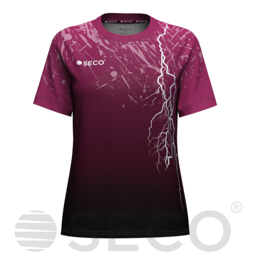 Футболка ігрова SECO® Lightning 25227516 жіноча колір: бордовий