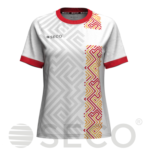 Футболка игровая SECO® Sefa White 25228202 женская цвет: красный