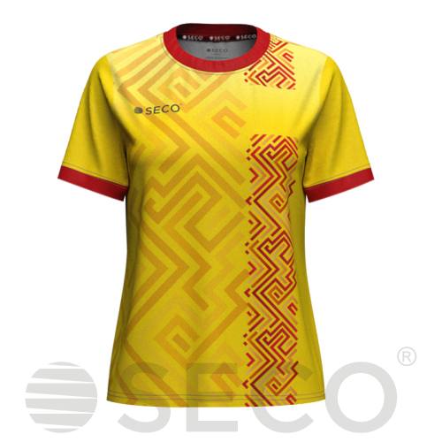 Футболка игровая SECO® Sefa 25228103 женская цвет: желтый