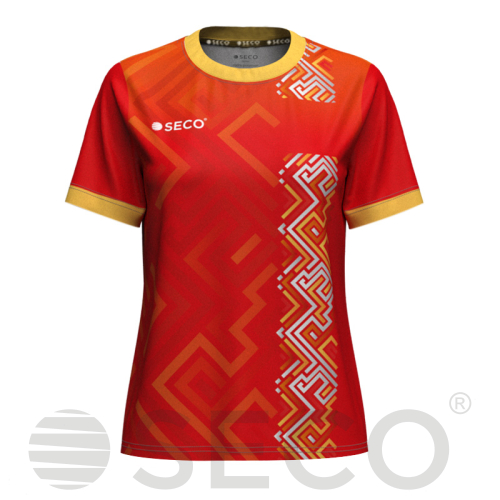 Футболка игровая SECO® Sefa 25228102 женская цвет: красный