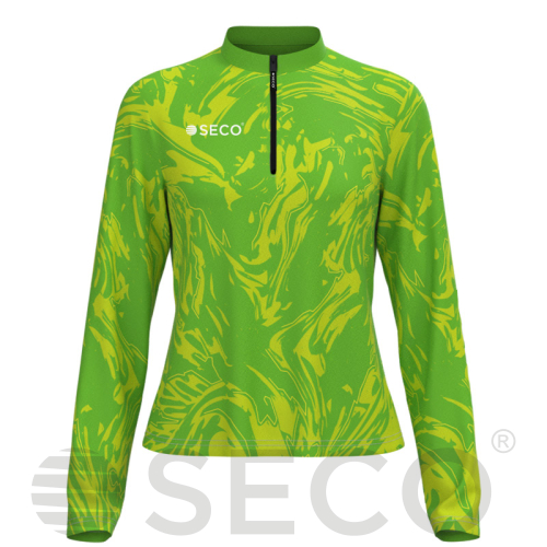 Кофта спортивная SECO® Laura 26314906 женская цвет: неон (короткая молния)
