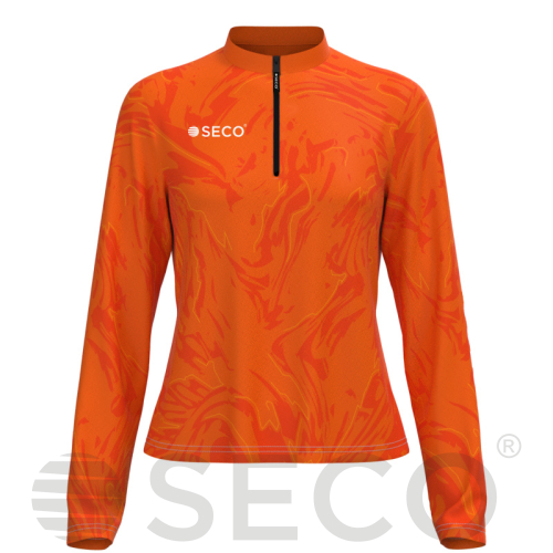 Кофта спортивная SECO® Laura 26314905 женская цвет: оранжевый (короткая молния)