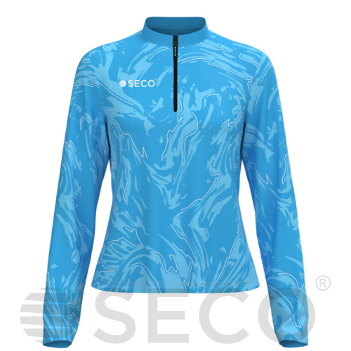 Кофта спортивная SECO® Laura 26314911 женская цвет: голубой (короткая молния)