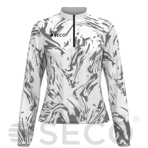 Кофта спортивная SECO® Laura 26314910 женская цвет: белый (короткая молния)