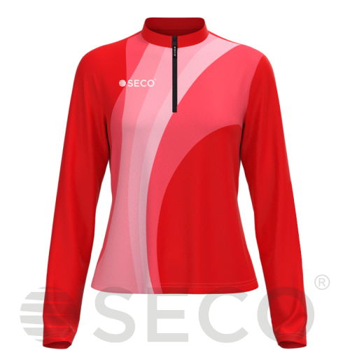 Кофта спортивная SECO® Davina 26315002 женская цвет: красный (короткая молния)