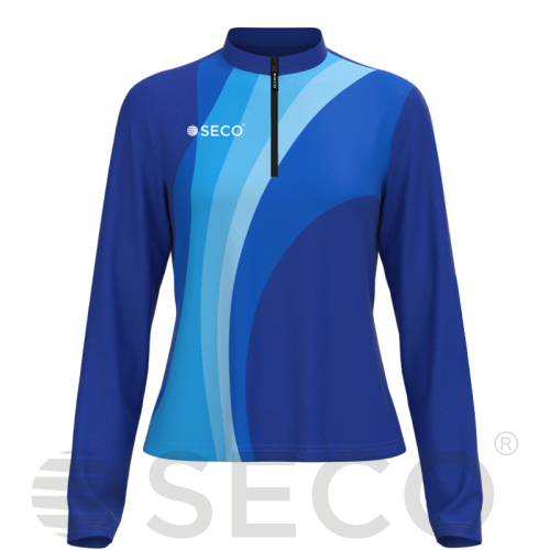 Кофта спортивная SECO® Davina 26315004 женская цвет: синий (короткая молния)