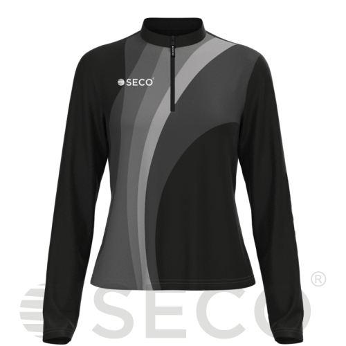 Кофта спортивная SECO® Davina 26315001 женская цвет: черный (короткая молния)