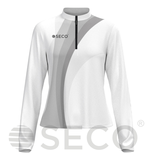 Кофта спортивная SECO® Davina 26315010 женская цвет: белый (короткая молния)