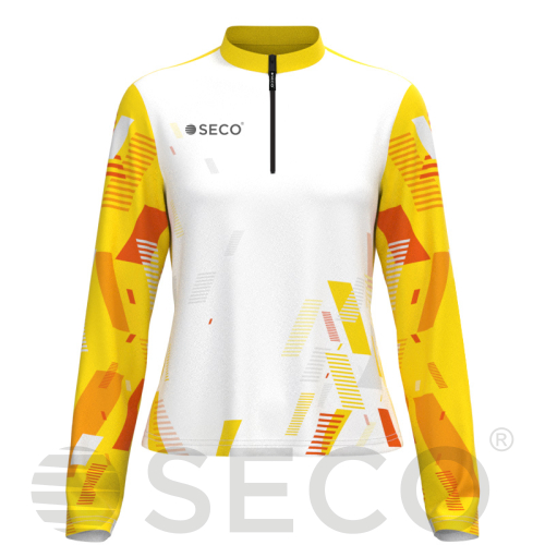 Кофта спортивная SECO® Forza 26315203 женская цвет: желтый (короткая молния)