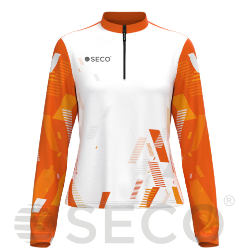 Кофта спортивная SECO® Forza 26315205 женская цвет: оранжевый (короткая молния)