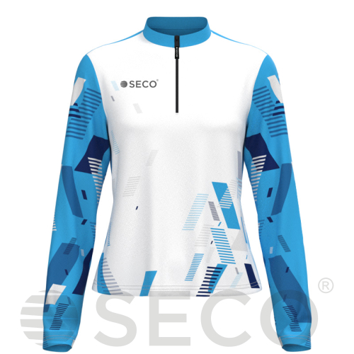 Кофта спортивная SECO® Forza 26315211 женская цвет: голубой (короткая молния)