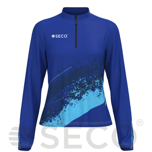 Кофта спортивная SECO® Astrada 26315304 женская цвет: синий (короткая молния)