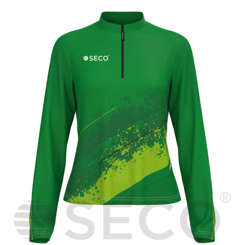 Кофта спортивная SECO® Astrada 26315307 женская цвет: зеленый (короткая молния)
