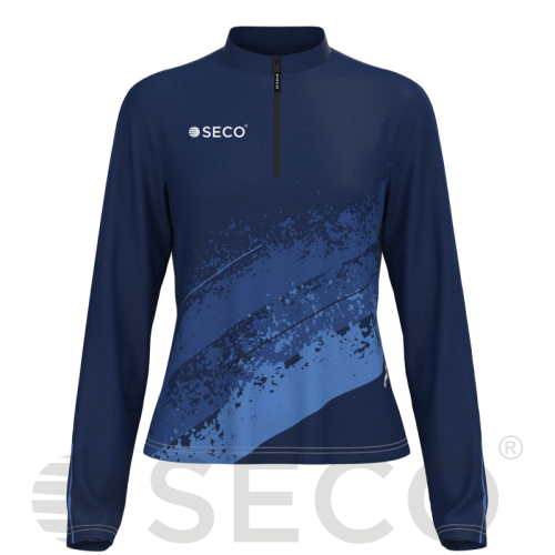 Кофта спортивная SECO® Astrada 26315312 женская цвет: темно-синий (короткая молния)