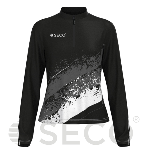 Кофта спортивная SECO® Astrada 26315301 женская цвет: черный (короткая молния)