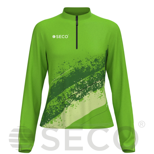 Кофта спортивная SECO® Astrada 26315321 женская цвет: салатовый (короткая молния)