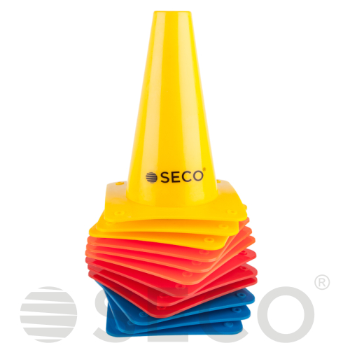 Тренировочный конус SECO® 15 см желтого цвета 
