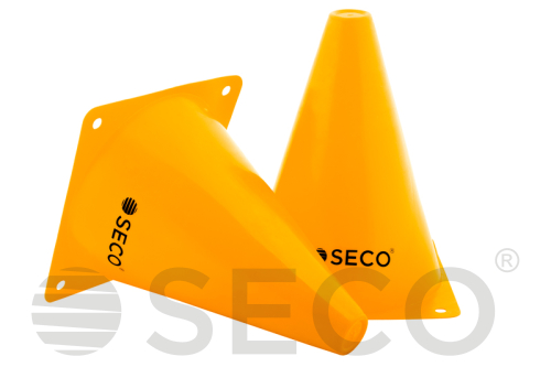 Тренировочный конус SECO® 18 см желтого цвета 