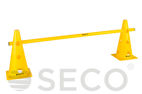 Тренировочный конус с отверстиями SECO® 32 см желтого цвета 