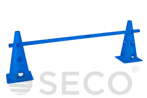 Тренировочный конус с отверстиями SECO® 32 см синего цвета 