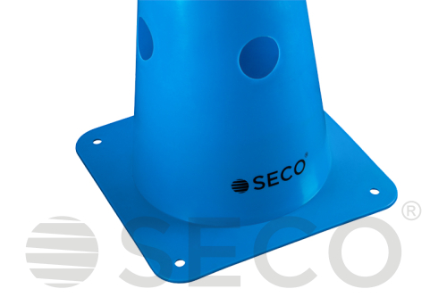 Тренировочный конус с отверстиями SECO® 48 см синего цвета 