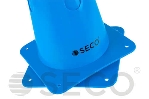 Тренировочный конус с отверстиями SECO® 48 см синего цвета 