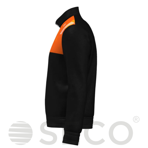 Кофта спортивная SECO® Forza Black 22314005 цвет: оранжевый (короткая молния)