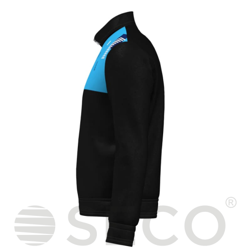 Кофта спортивная SECO® Forza Black 22314011 цвет: голубой (короткая молния)
