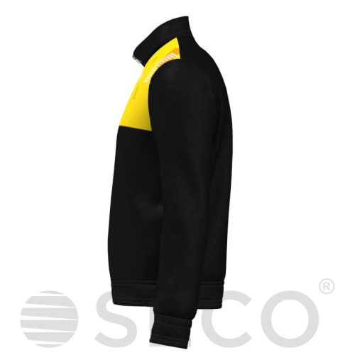 Кофта спортивная SECO® Forza Black 22314003 цвет: желтый (короткая молния)
