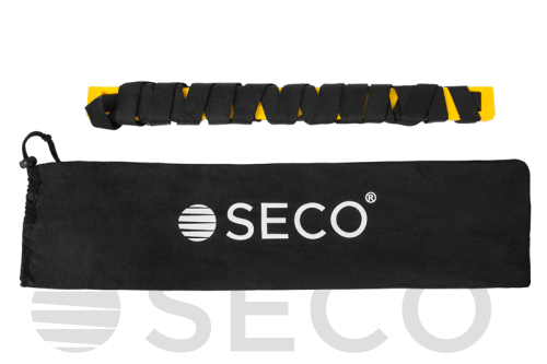 Тренировочная лестница координационная для бега SECO® 8 ступеней 4 м желтого цвета
